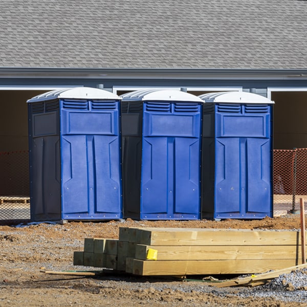 what is the maximum capacity for a single portable restroom in Chappell NE